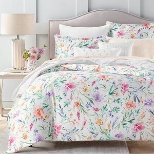 Sky Pastel Perennials Duvet Cover Set, Full/Queen